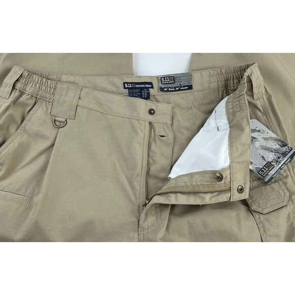 5.11 Tactical Mens Taclite Pro Lightweight Performance Pants 40x34 Khaki 74273 - Picture 7 of 16